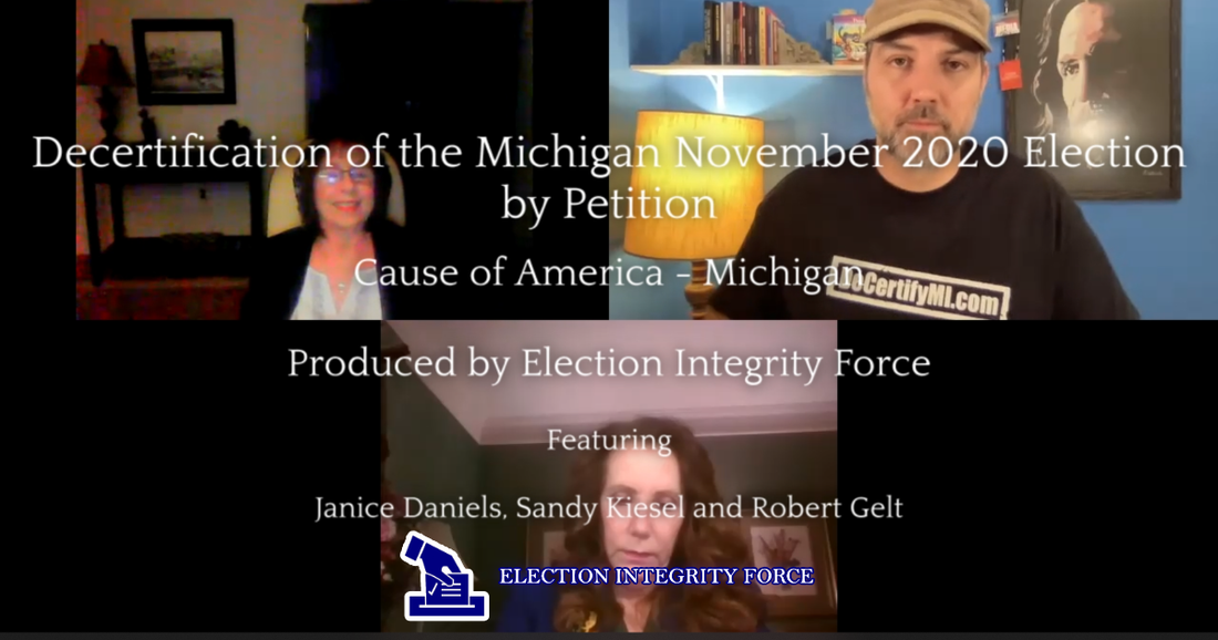 TV Show Episode 2: Decertification of the Michigan November 2020 Election by Petition